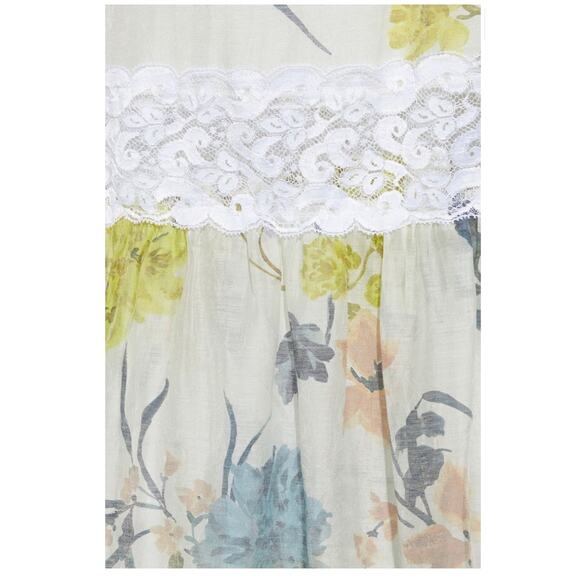 SEE BY CHLOÉ Lace Trimmed Flora Voile Midi Skirt Size 2 NWT $405 - Picture 4 of 16